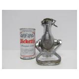 Large Antique Industrial Nickel Plated Brass ROCKWOOD Fire Hose Nozzle