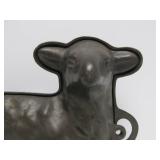 Excellent Antique Cast Iron Sheep Cake Mold