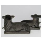 Excellent Antique Cast Iron Sheep Cake Mold