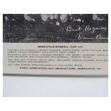 Original Vintage 1937 MINNEAPOLIS BASEBALL CLUB Team Promotional Photo