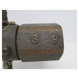 Early Antique Large Heavy Brass Fire Hose Nozzle