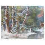 Excellent Ornately Framed Antique Hunting Lithograph - "A Hunter