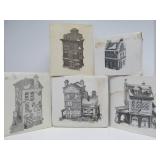 Group of Mint in Box Christmas Village Houses/Buildings