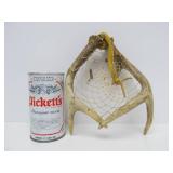 3 Genuine Native American Made Pieces - Dreamcatchers & Carved Wood Feather w/Wolf