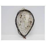 3 Genuine Native American Made Pieces - Dreamcatchers & Carved Wood Feather w/Wolf