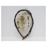 3 Genuine Native American Made Pieces - Dreamcatchers & Carved Wood Feather w/Wolf