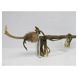 Genuine Native American Made Elk Horn Pipe - Red Hawk