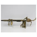 Genuine Native American Made Elk Horn Pipe - Red Hawk