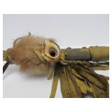 Genuine Native American Made Elk Horn Pipe - Red Hawk