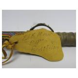 Genuine Native American Made Elk Horn Pipe - Red Hawk