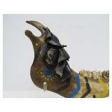 Genuine Native American Made & Decorated Horse Jawbone