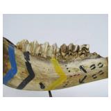 Genuine Native American Made & Decorated Horse Jawbone