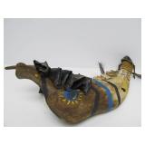 Genuine Native American Made & Decorated Horse Jawbone