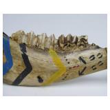 Genuine Native American Made & Decorated Horse Jawbone