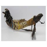 Genuine Native American Made & Decorated Horse Jawbone