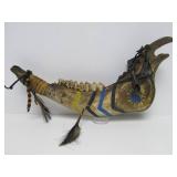 Genuine Native American Made & Decorated Horse Jawbone