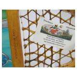 Great Looking Wooden Snowshoe w/Stained Glass Loon Rustic Cabin Decor Piece