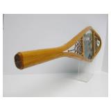 Great Looking Wooden Snowshoe w/Stained Glass Loon Rustic Cabin Decor Piece