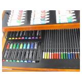 LARGE Brand New Art Set w/Case - Paint, Markers etc.