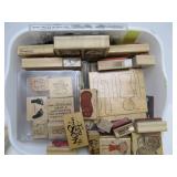 Large Estate Lot of New & Like New Wood Block Stamps