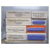 Large Estate Lot of New & Like New Wood Block Stamps