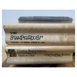 Large Estate Lot of New & Like New Wood Block Stamps