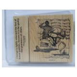 Large Estate Lot of New & Like New Wood Block Stamps