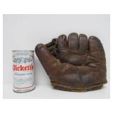 Old Antique Leather Baseball Glove