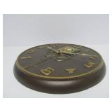 Beautiful Arts & Crafts Style Cast Metal Wall Clock by Whitehall Products