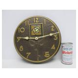 Beautiful Arts & Crafts Style Cast Metal Wall Clock by Whitehall Products