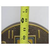 Beautiful Arts & Crafts Style Cast Metal Wall Clock by Whitehall Products