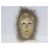 Alaskan/Inuit Genuine Animal Hide Leather & Fur Mask