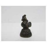 Wonderful Group of Antique Brass or Bronze Rooster Opium Weights