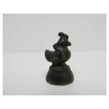 Wonderful Group of Antique Brass or Bronze Rooster Opium Weights