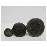 Wonderful Group of Antique Brass or Bronze Rooster Opium Weights