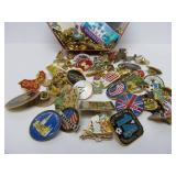 Estate Lot of Assorted Vintage etc Buttons & Pins
