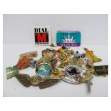 Estate Lot of Assorted Vintage etc Buttons & Pins