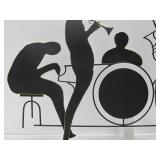 LARGE Signed C. JERE Torch Cut Metal Jazz Band Wall Sculpture