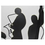LARGE Signed C. JERE Torch Cut Metal Jazz Band Wall Sculpture