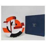 Great Looking Limited Edition Nicolay Lapshin Designed Porcelain Plate w/Box & Display Stand