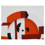 Great Looking Limited Edition Nicolay Lapshin Designed Porcelain Plate w/Box & Display Stand