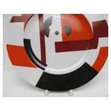 Great Looking Limited Edition Nicolay Lapshin Designed Porcelain Plate w/Box & Display Stand