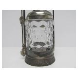 Ornate Antique Silverplated Pickle Castor w/Tongs