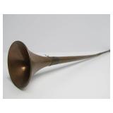 Original Antique English Copper Fox Hunt Horn - 35"
