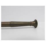 Original Antique English Copper Fox Hunt Horn - 35"