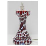 Beautiful Signed Vintage MURANO Handblown Art Glass Lamp