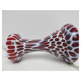 Beautiful Signed Vintage MURANO Handblown Art Glass Lamp