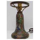 Gorgeous Vintage Handblown Italian Millefiori Glass Glamp