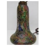 Gorgeous Vintage Handblown Italian Millefiori Glass Glamp
