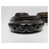 LARGE Estate Lot of Assorted Vintage etc Carved Wood Oriental Stands